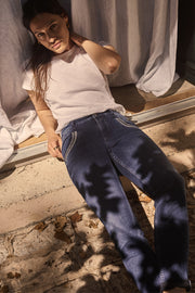 Naomi Luna Jeans | Dark Blue | Jeans fra Mos Mosh
