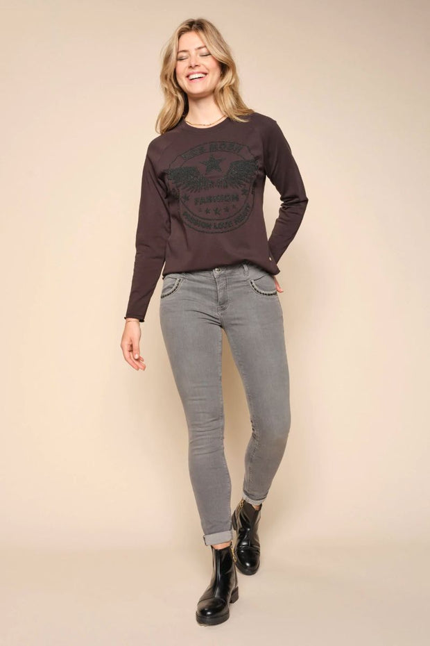 Naomi Silver Jeans | Grey | Jeans fra Mos Mosh