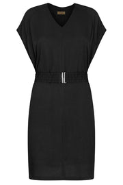 Ridley Twill Viscose Dress | Black | Kjole fra Mos Mosh