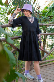 Paige Short Boho Dress | Black | Kjole fra Black Colour