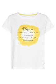 Misty O-SS Tee | Yellow Plum  | T-shirt fra Mos Mosh