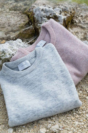 Dina knit | Light grey melange | Uld sweater fra Neo Noir