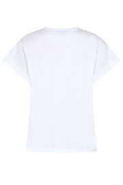 Mara O-SS Premium Tee | White | T-shirt fra Mos Mosh