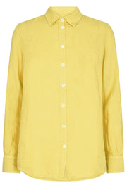 Karli Linen Shirt | Yellow Plum  | Skjorte fra Mos Mosh