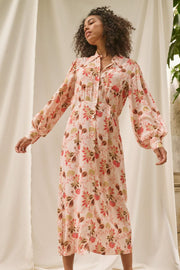 Emmerson Fleur Dress | Silver Pink | Kjole fra Mos Mosh