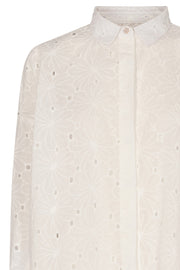 Susan LS Shirt | White Embroidery Anglaise | Skjorte kjole fra Liberté