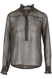 Viki French Tile Shirt | Grøn | Skjorte med print fra Neo Noir
