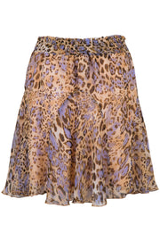 Lilje Leopard Skirt | Lilac | Nederdel med leopard print fra Neo Noir