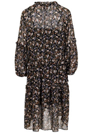 Hampton Flower Dress | Sort | Kjole med blomsterprint fra Neo Noir