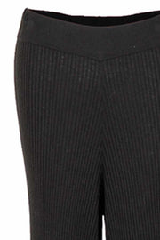 Aubrey Knit Pants | Sort | Uld strik bukser fra Neo Noir