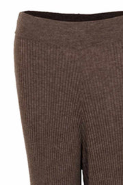Aubrey Knit Pants | Beige Melange | Uld strik bukser fra Neo Noir