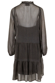Federica French Tile Dress | Grøn | Kjole med print fra Neo Noir