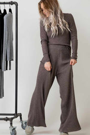 Aubrey Knit Pants | Sort | Uld strik bukser fra Neo Noir