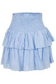 Carin Dobby Check Skirt | Light Blue | Nederdel fra Neo Noir