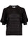 Bora stitch knit blouse | Sort | Strikket bluse fra Neo Noir