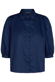 Oanna Skjorte | Navy | 3/4 ærmet skjorte fra Liberte