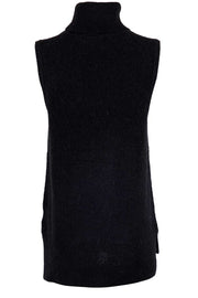 Cody knit waistcoat | Black | Vest med rullekrave fra Neo Noir