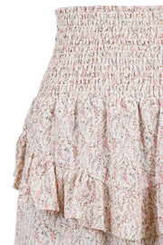Line Flower Skirt | Off White | Nederdel fra Neo Noir