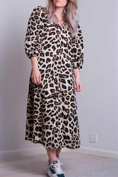Uafhængighed lejesoldat lineær Manuelle Big Leo Dress | Leopard | Kjole med print fra Neo Noir – Lisen.dk