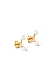 2 Pearls | Guld | Øreringe fra Enamel