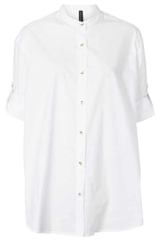 Nellie Oversize Shirt | White | Skjorte fra Prepair