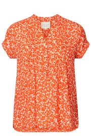 Heather Shirt | Orange | Skjorte fra LOLLYS LAUNDRY