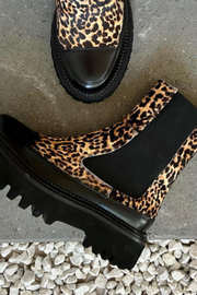 WALKING LEO | Black/Brown Leopard| Støvler fra Copenhagen Shoes