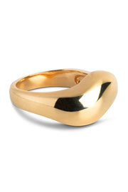 Agnete Large Ring | 925S/GP | Ring fra Enamel