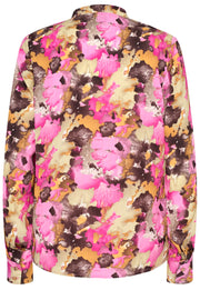Maggie Ls Shirt | Pink Choco Print | Skjorte fra Liberté