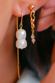Twin Pearls Earring | Pearl | Øreringe fra Enamel