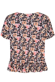 Alma-Frill-T-Shirt | Flower Leo | T-shirt fra Liberté