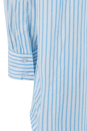 Freedom long shirt stripe | Provence | Skjorte fra Soft Rebels