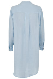 Kendell Gauze Shirt Dress | Light Blue | Storskjorte fra Neo Noir
