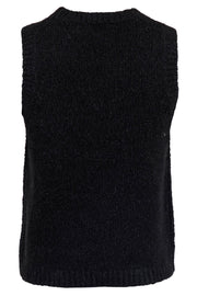 Franko Knit Waistcoat | Black | Strik vest fra Neo Noir