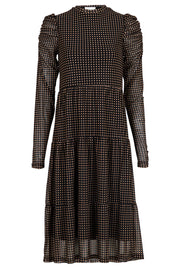 Marie Square Mesh Dress | Black | Ternet kjole fra Neo Noir