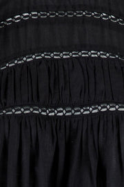 Harmon Voile Blouse | Black | Skjorte fra Neo Noir