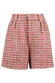Arina Multi Boucle Shorts | Pink | Shorts fra Neo Noir
