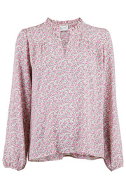 Bisa Camellia Blouse | Light Pink | Bluse med print fra Neo Noir