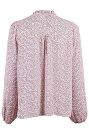 Bisa Camellia Blouse | Light Pink | Bluse med print fra Neo Noir