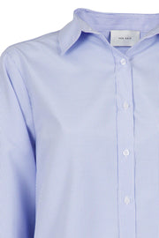 Margit Mini Stripe Shirt | Light Blue | Skjorte fra Neo Noir