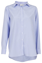 Margit Mini Stripe Shirt | Light Blue | Skjorte fra Neo Noir
