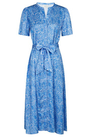 Lane Ditsy Glow Dress | Blue | Kjole fra Neo Noir