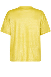 Casa V-SS Foil Tee | Yellow Plum  | T-shirt fra Mos Mosh