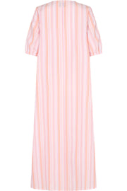 Martine Ss Dress | Orange Rose Stripe | Kjole fra Liberté