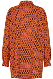 Edna Ls Shirt | Black Orange | Skjorte fra Liberté