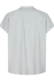 Lina SL Frill Shirt | Skywriting | Skjorte fra Mos Mosh