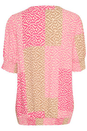 Tyra Blouse | Pink Graphic | Bluse fra Culture