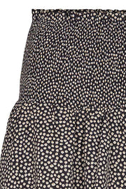 Medusa Flower Smock Skirt | Black | Nederdel fra Cocouture