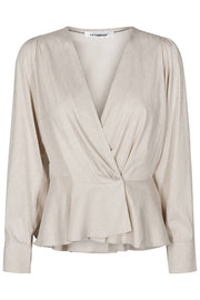 Justin Wrap Blouse | Bone | Bluse fra Co'couture