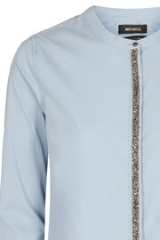 Maggie Glam Shirt | Vintage blue | Skjorte fra Mos Mosh